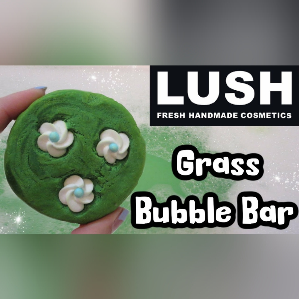❇️LUSH RARE DISCONTINUED Grass Bubble Bar NWT